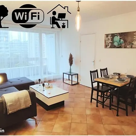 Apartment Grand T2 Central, Balcons Sur Parc